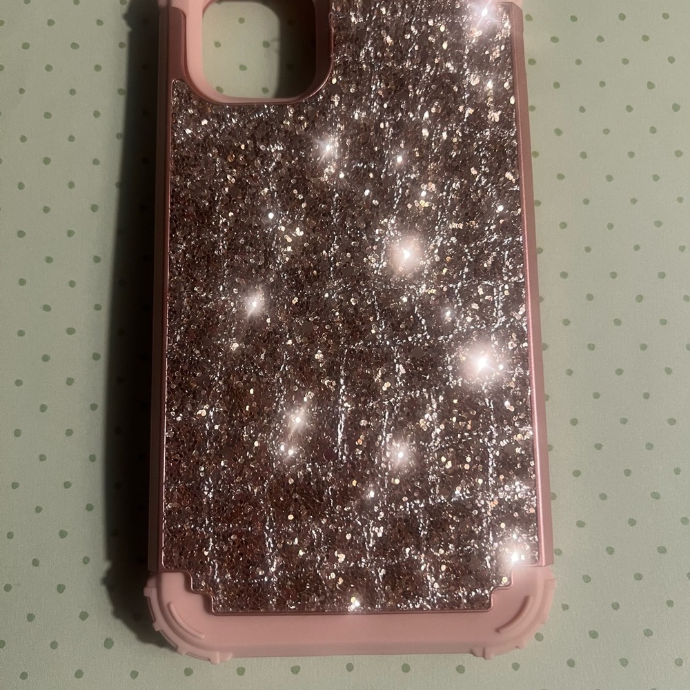 New Glittery Rose Gold Phone Case